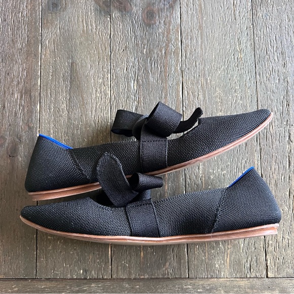 Rothy’s Mary Jane Black Bow Size 9 - Picture 9 of 14